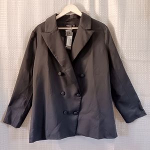 Nasty Gal black oversize blazer.